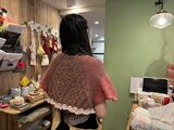 SNSの編み物イベントに参加中の鈴木さん