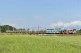ジョグジャカルタ―ソロ間の電化区間を走る元JRの205系電車（筆者撮影）