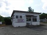 2018年に廃止された三江線の尾関山駅舎。よく整備された状態で残っている（筆者撮影）