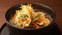 年越しそばに!賛否両論店主の「野菜のかき揚げ」