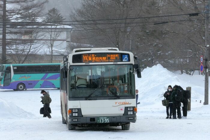 JR・東武日光駅行きのバス