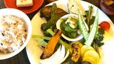 少年院で「食の大切さ」を説くカフェ店主・広野美代子さんの「野菜ランチ」（筆者撮影）