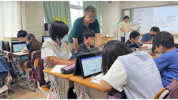 笹目小の授業風景