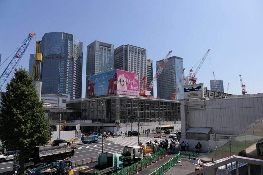 現在の品川駅西口＝2025年9月（記者撮影）