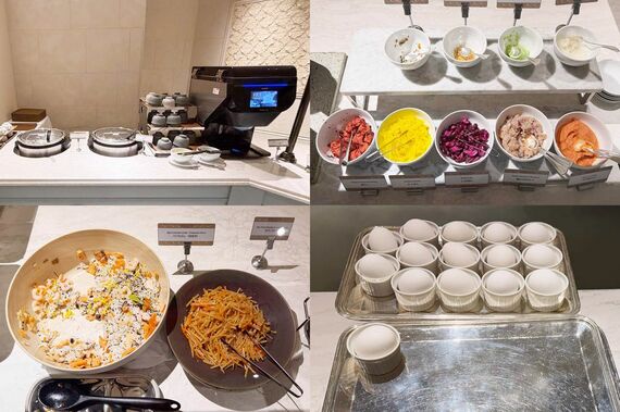 和食もひととおり揃う。ごはんの友も充実