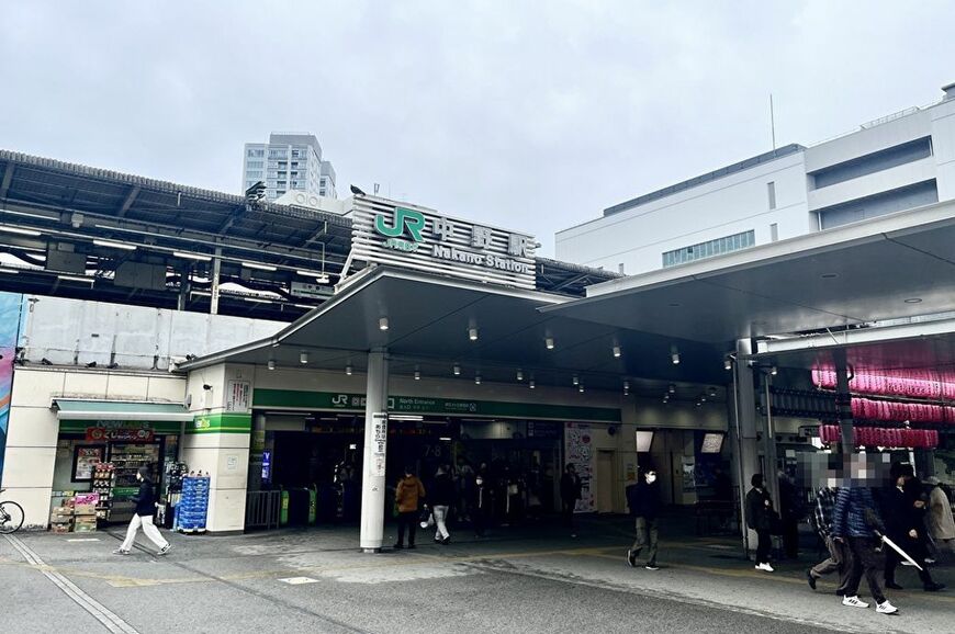 中野駅北口の様子（筆者撮影）