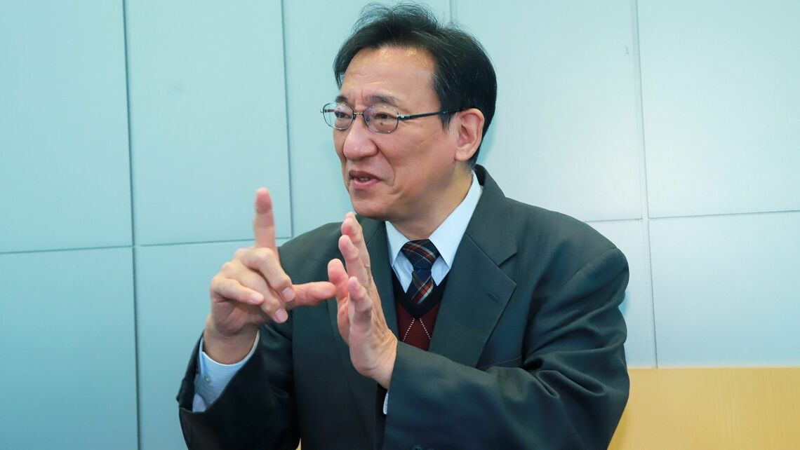 東京都聴覚障害者連盟事務局長の越智大輔さん（写真：筆者撮影）