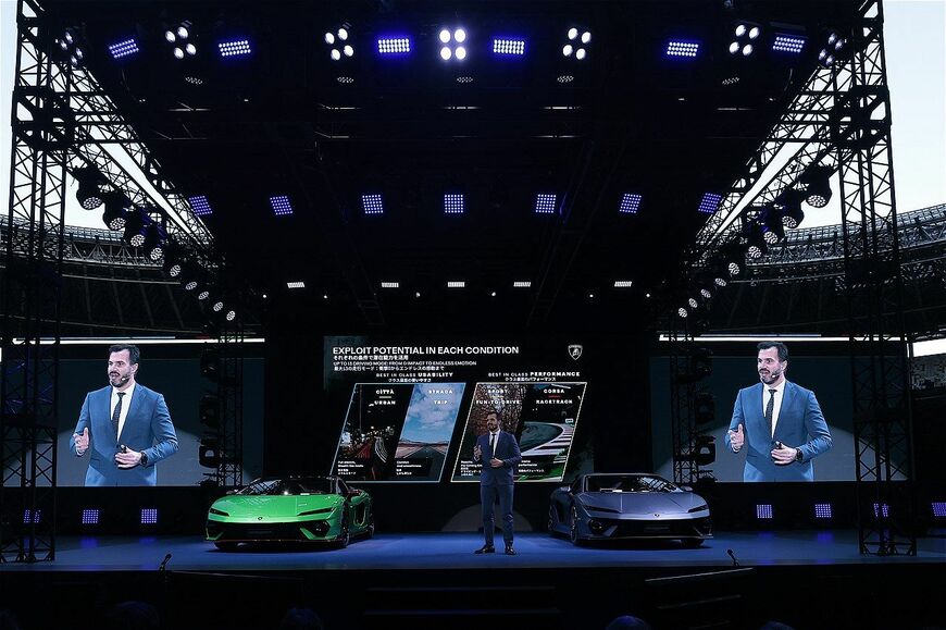 11月29日に東京・国立競技場で開催された「ランボルギーニ・デイ・ジャパン」の様子（写真：Lamborghini）