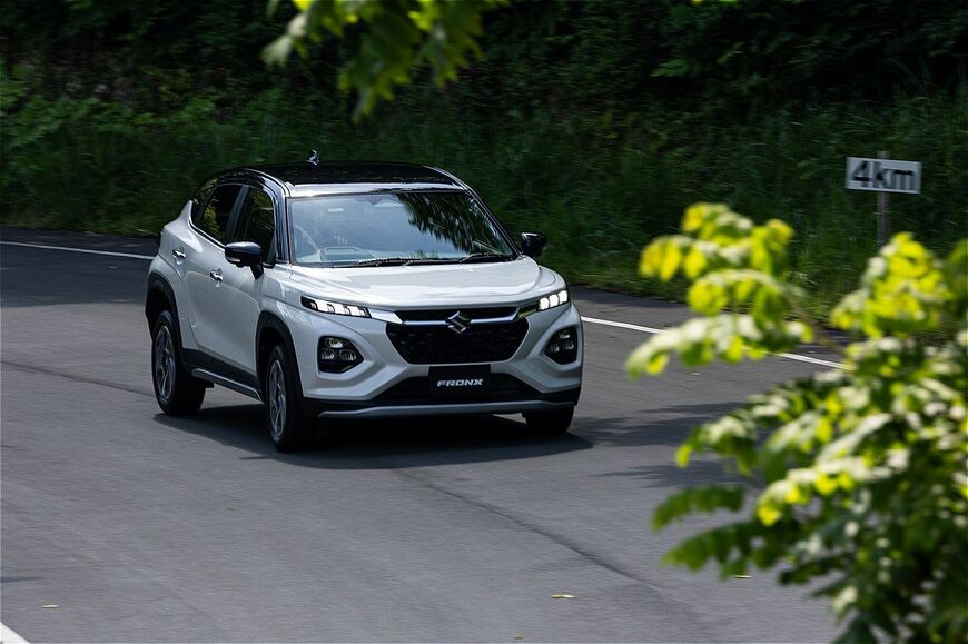 スズキ新型SUV「フロンクス（プロトタイプ）」のディテール（写真：三木宏章）