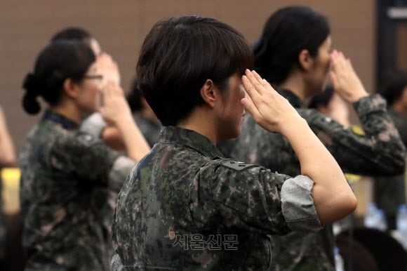 ソウル市内で行われた韓国軍・女性軍創設記念行事（イメージ、写真・ソウル新聞）