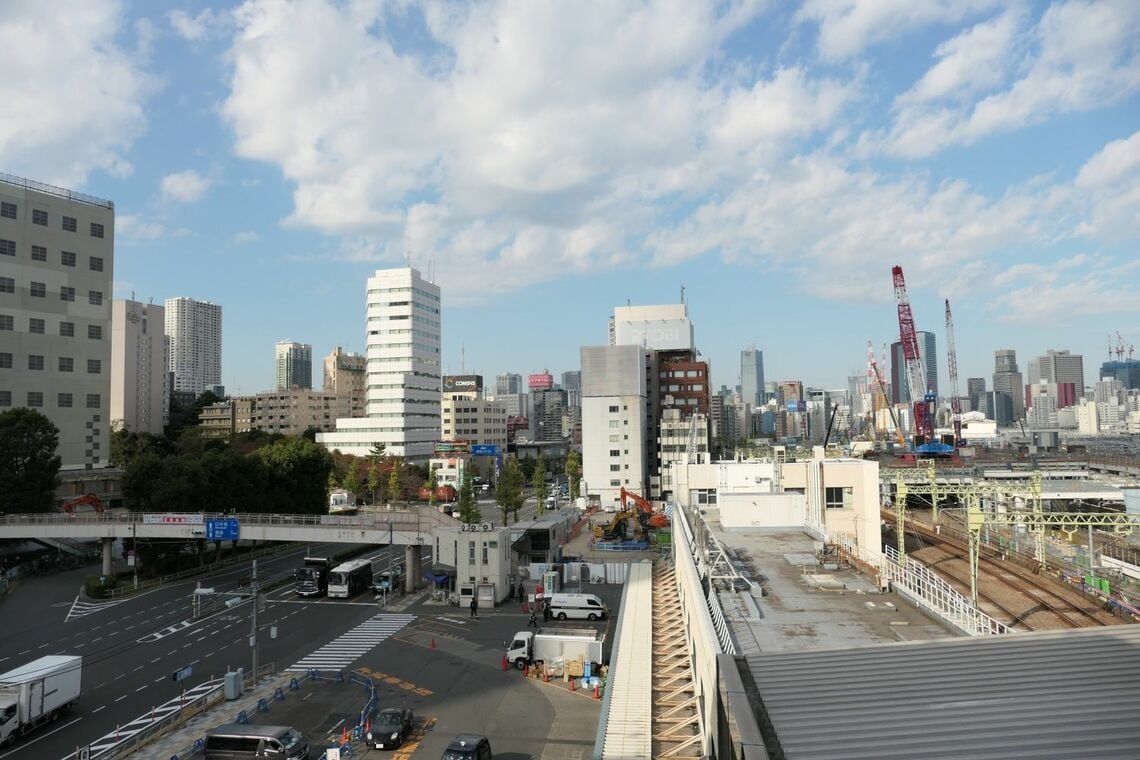 京急品川駅屋上