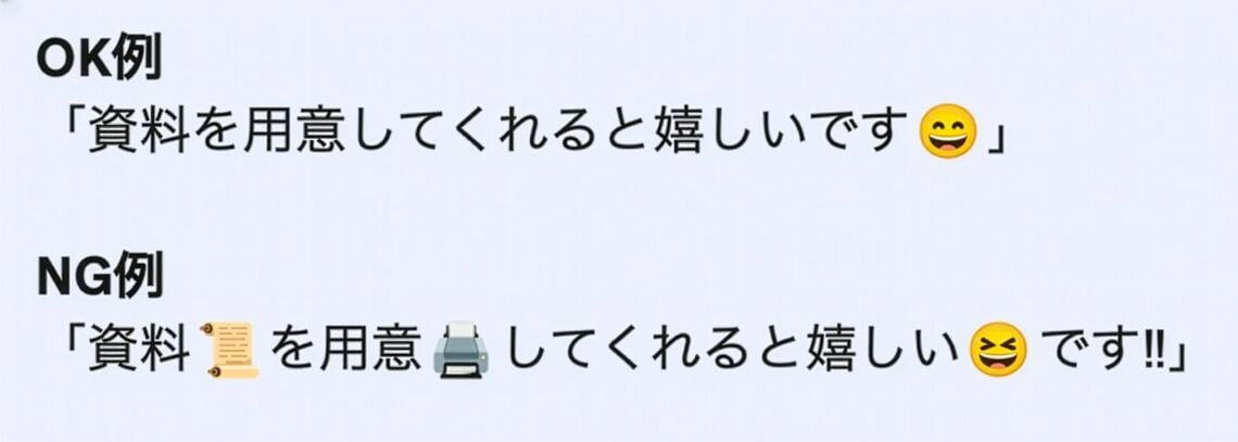 絵文字の使い方の違い