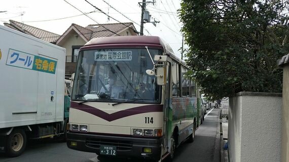 高野車庫→深泥池→国際会館行きのバス