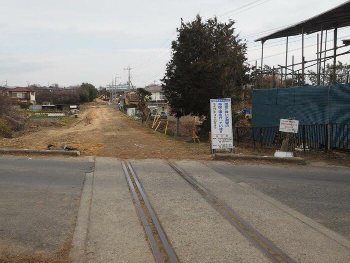 整備前の日立電鉄跡地