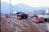 DF50形とDE10形がたたずむ国鉄時代の多度津機関区（撮影：南正時）