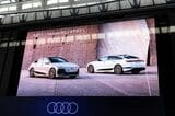 アウディ「A6 e-tron」シリーズおよび発表会の様子（写真：三木 宏章）
