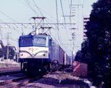 大井町―蒲田間を走るEF58形牽引の荷物列車（撮影：南正時）