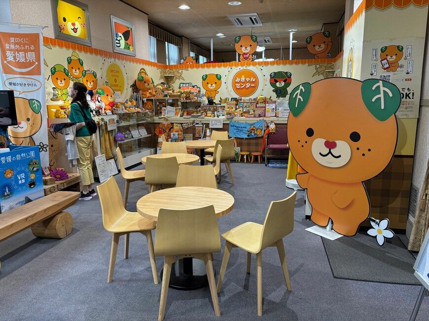 「みきゃん」に関連する展示が豊富な「みきゃんセンター」（筆者撮影）