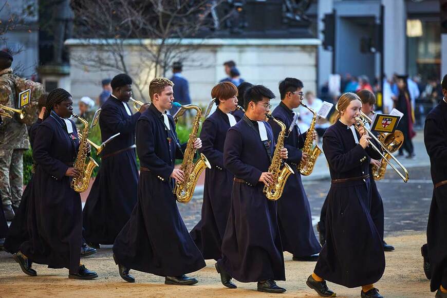 クライスツ・ホスピタルのミュージックバンド（写真：Christ's Hospital提供）