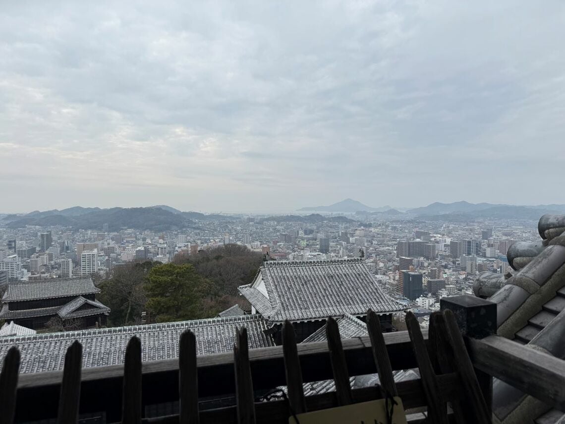 松山城からの眺め