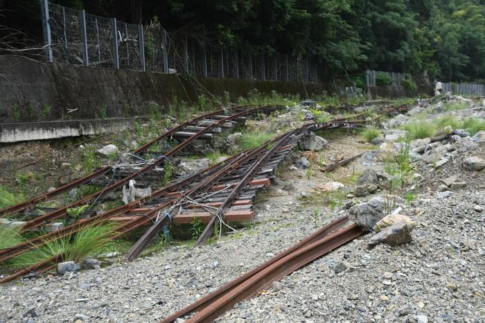 もっとも被害が大きかった瀬戸石駅付近