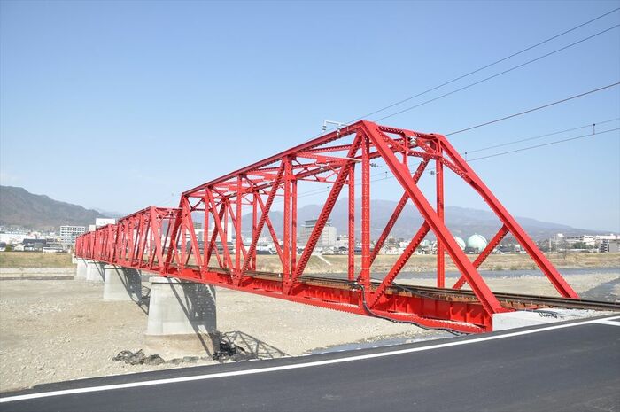 復旧した千曲川橋梁