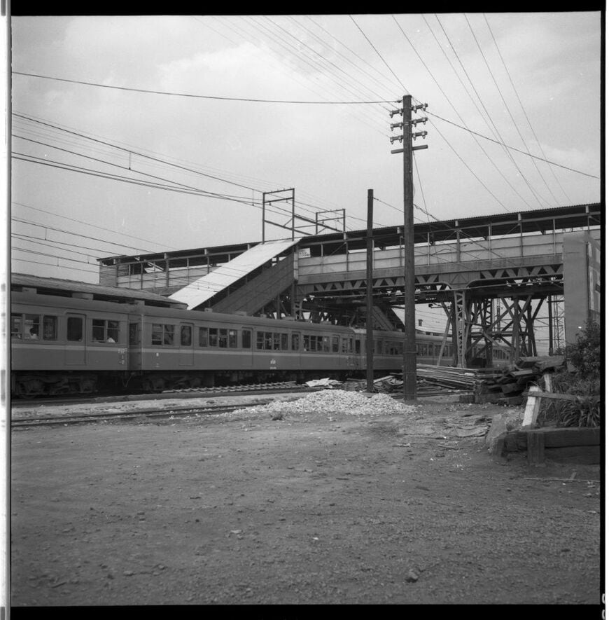 東武東上線 上板橋駅 跨線橋完成当時 1961年頃