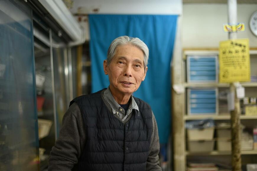 鈴屋食品店主・長谷幸太郎さん（筆者撮影）
