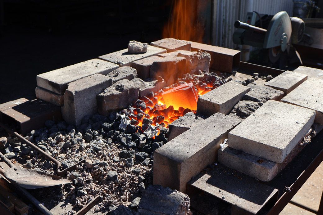 コークスが燃える様子