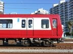 前面の傾斜に合わせて白の帯も斜めに切られている