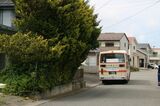 岩手県北バスの崎山ニュータウンバス停付近（筆者撮影）