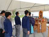 台湾輸出前の7月21日に日立の笠戸製作所で行われた安全祈願の式典（写真：台湾鉄路管理局）