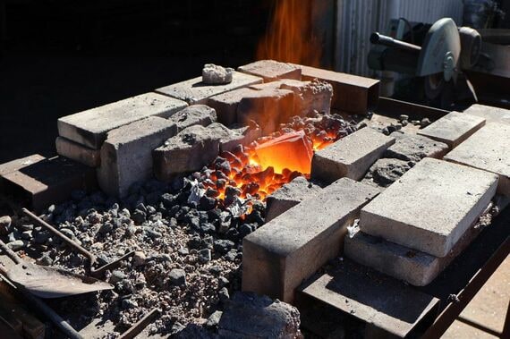 コークスが燃える様子