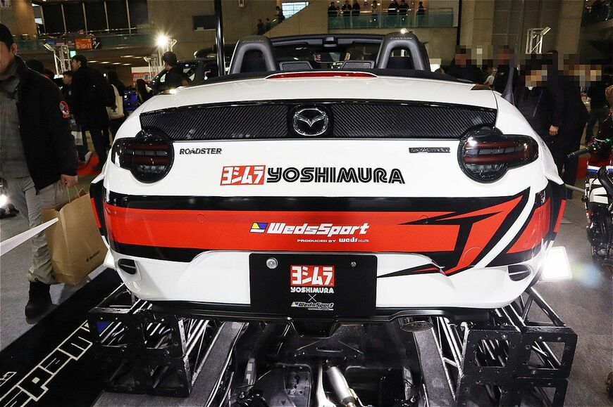 東京オートサロン2026ウェッズブースの展示内容（写真：筆者撮影）
