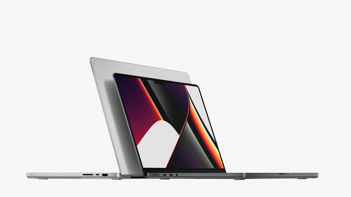 14インチと16インチのサイズが用意されたMacBook Proの新シリーズ（写真：アップル基調講演ビデオより筆者作成）