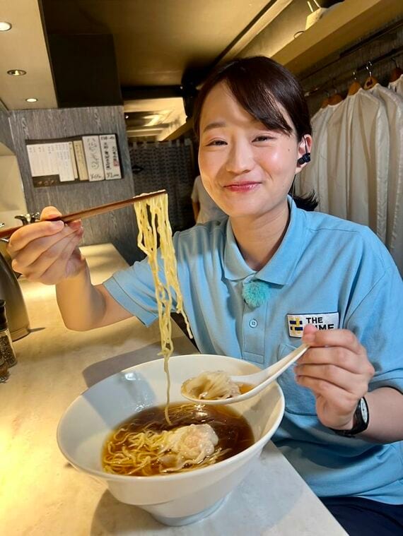 THE TIME, 早朝グルメ 篠原梨菜アナウンサー ラーメン