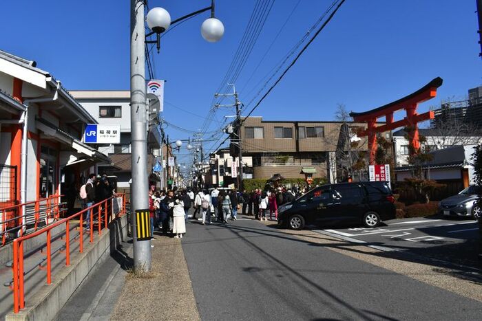 稲荷駅と伏見稲荷
