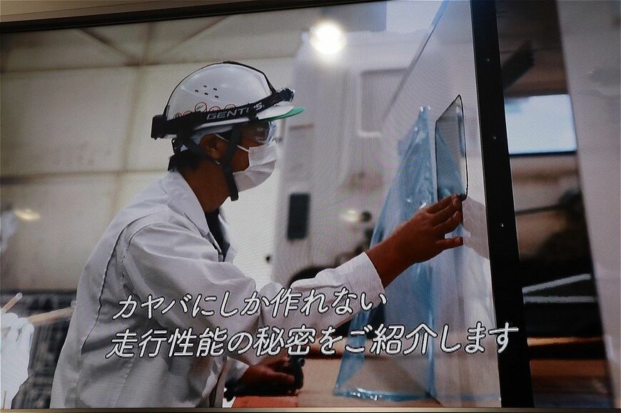 カヤバの東京オートサロン2023出展内容（筆者撮影）