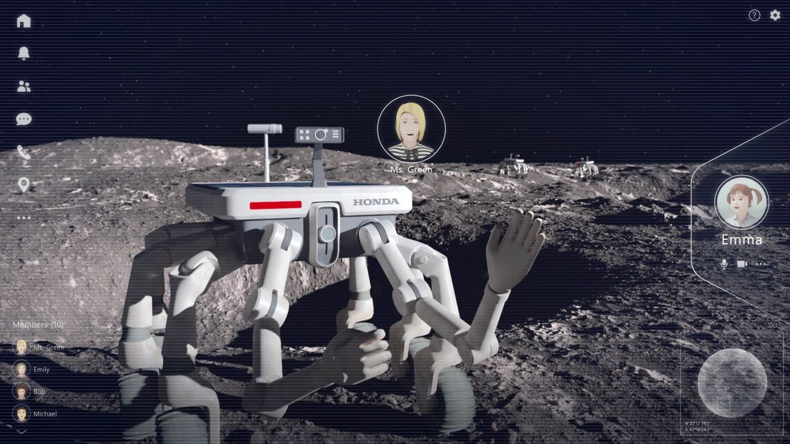 Hondaアバターロボットの活躍が想定される宇宙空間