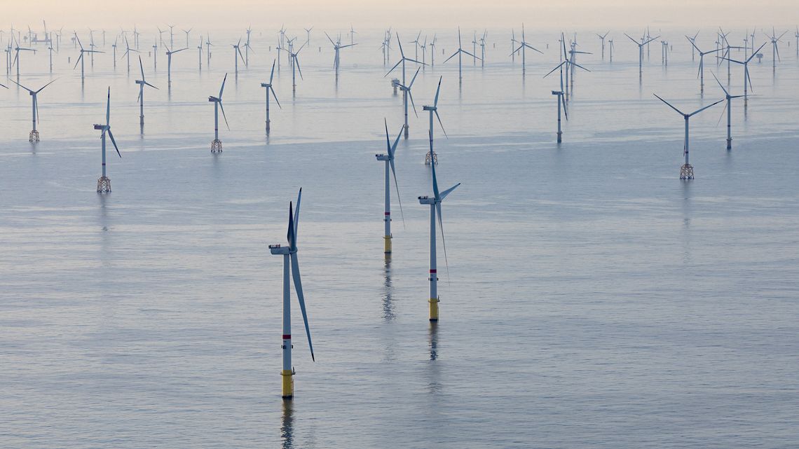 ベルギー最大級の洋上風力発電施設