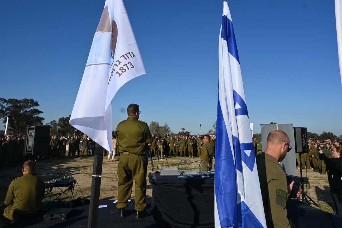 元予備役の訓練修了式（筆者撮影）