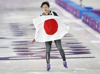 女子スケート1500m､高木美帆が銀メダル