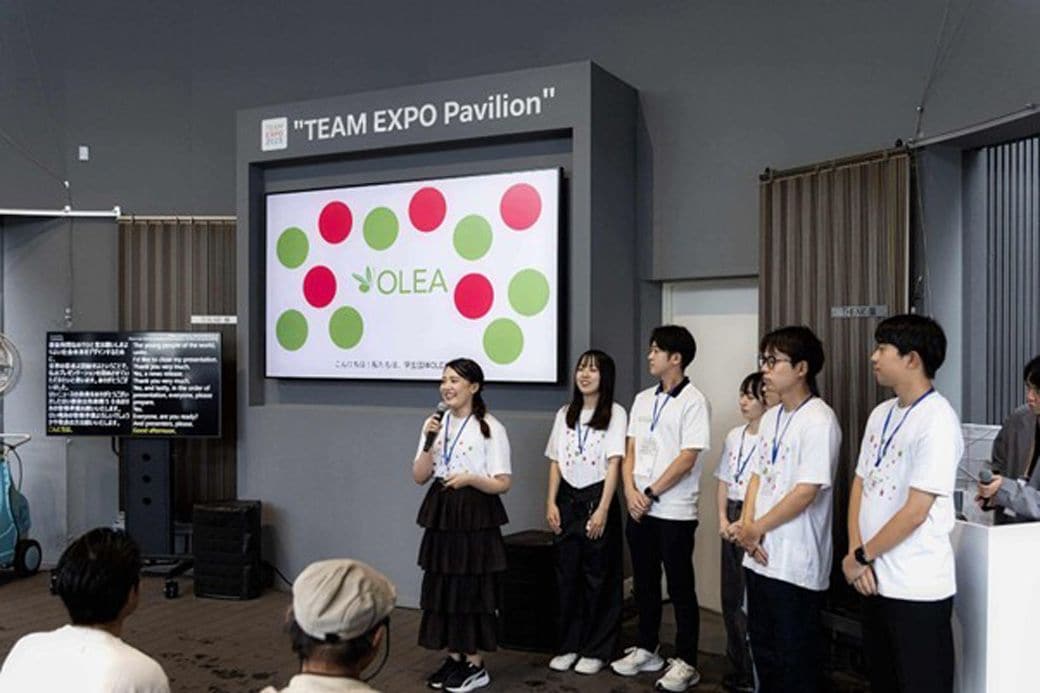 大阪・関西万博での成果発表の様子