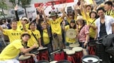 ヤマハが各地で音楽を利用したまちづくりに取り組んでいる。例えば、柏市の「かしわファシリテーター養成講座」からは67人のファシリテーターが誕生し、そのうち34人がDrum Circle-Beat@Kashiwaに参加。地域の施設、各種団体でドラムサークルを開いている（写真：ヤマハミュージックジャパン提供）