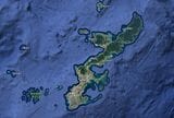 沖縄本島と周辺離島（Google Mapsより）