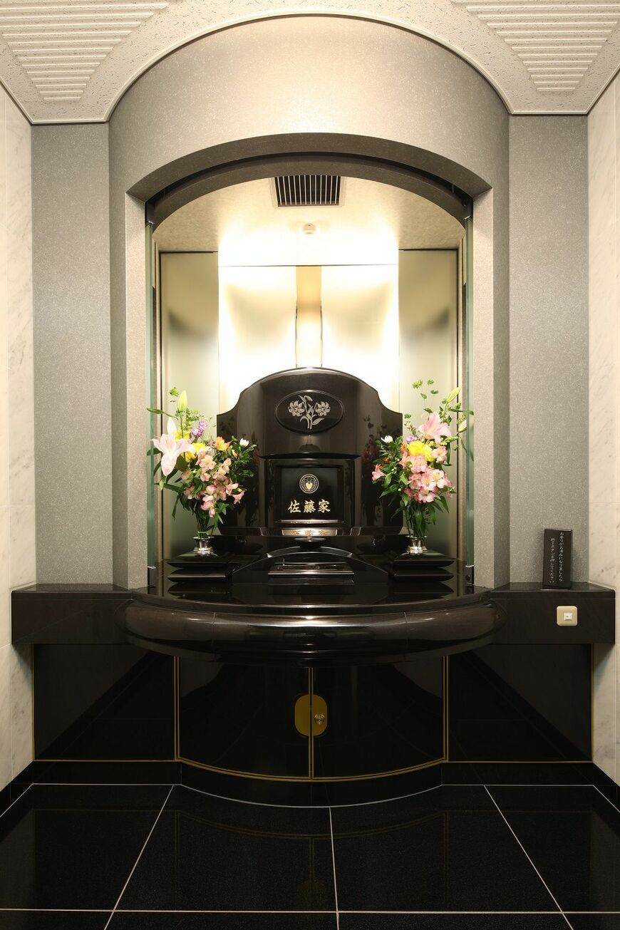 ニチリョクの自動搬送式納骨堂、参拝スペース