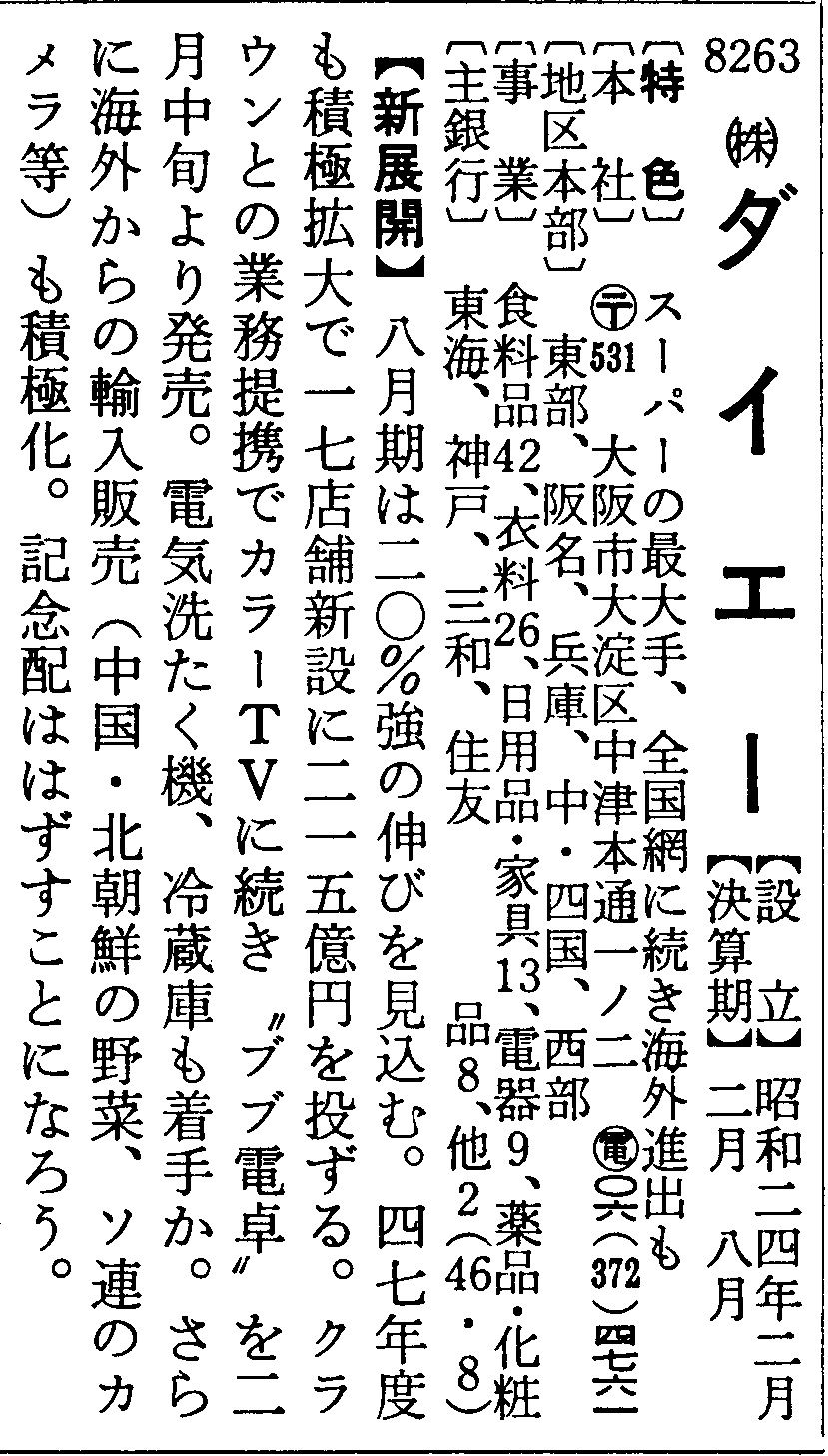 『会社四季報』1972年春号