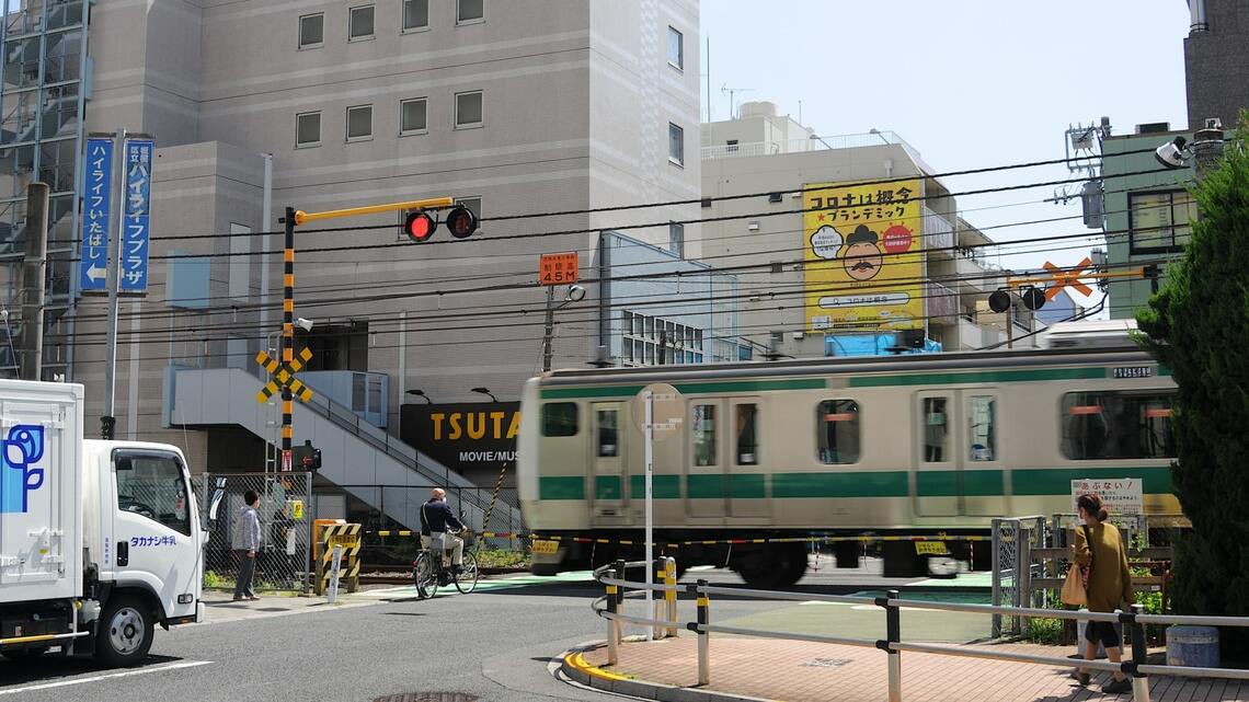 埼京線 板橋駅 踏切