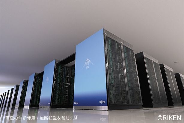 スーパーコンピューター「富岳」（写真：理化学研究所提供）