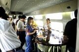 スペインの高速列車AVEのビュッフェ（1996年 筆者撮影）